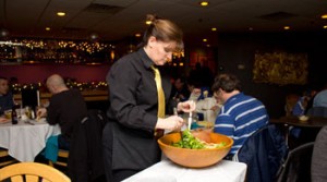 salata servisi hazırlığı