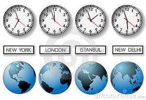 world city time zone clocks