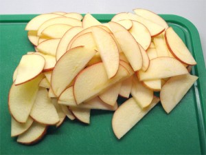 elma dilimleri ,elmalı tart